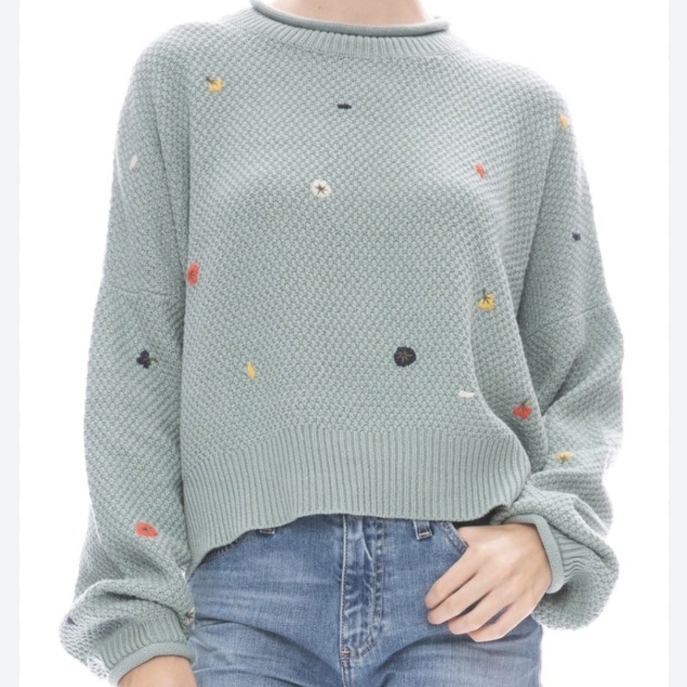 THE GREAT. Sweater with Multicolor Accents size 1